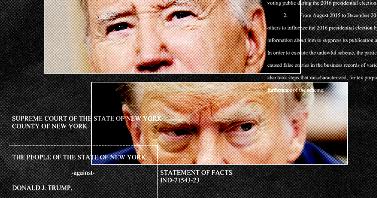 How Joe Biden talks about the Trump criminal cases without talking about them