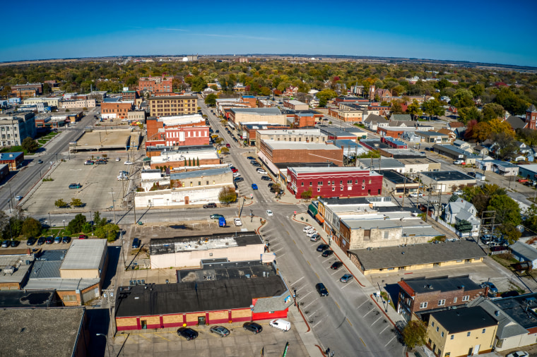 Aerial shot of Fremont.