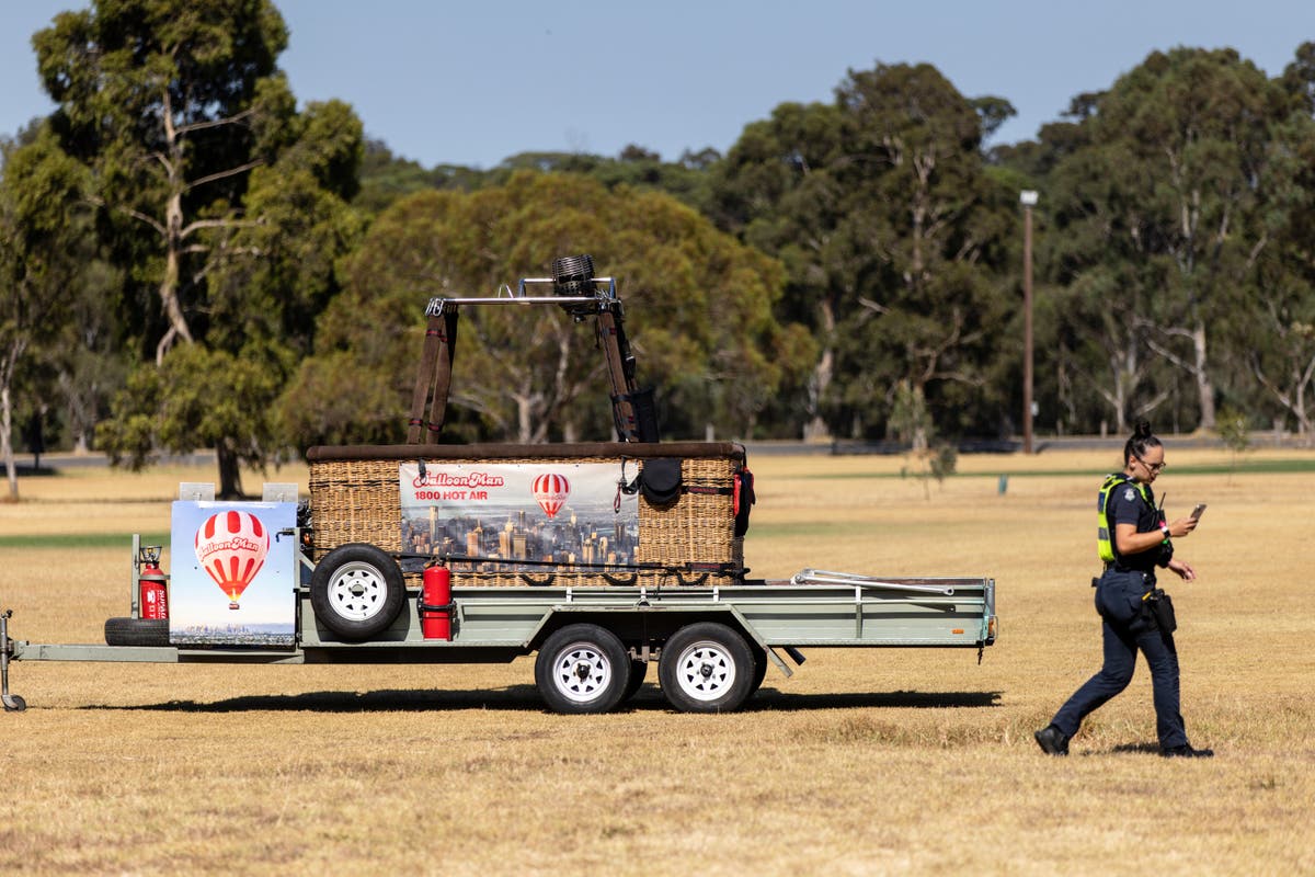 A man has fallen to his death from a hot-air balloon in Australia