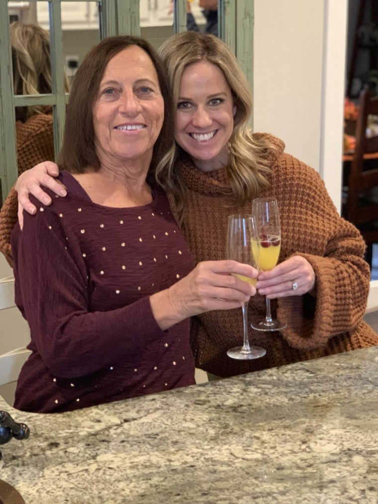 Carol Rosen (left) and her daughter, Lindsay Murray, celebrate Thanksgiving in 2020. Rosen, a 70-year-old retired schoolteacher, passed her final days in anguish, after three weeks of chemotherapy with incompatible drugs.