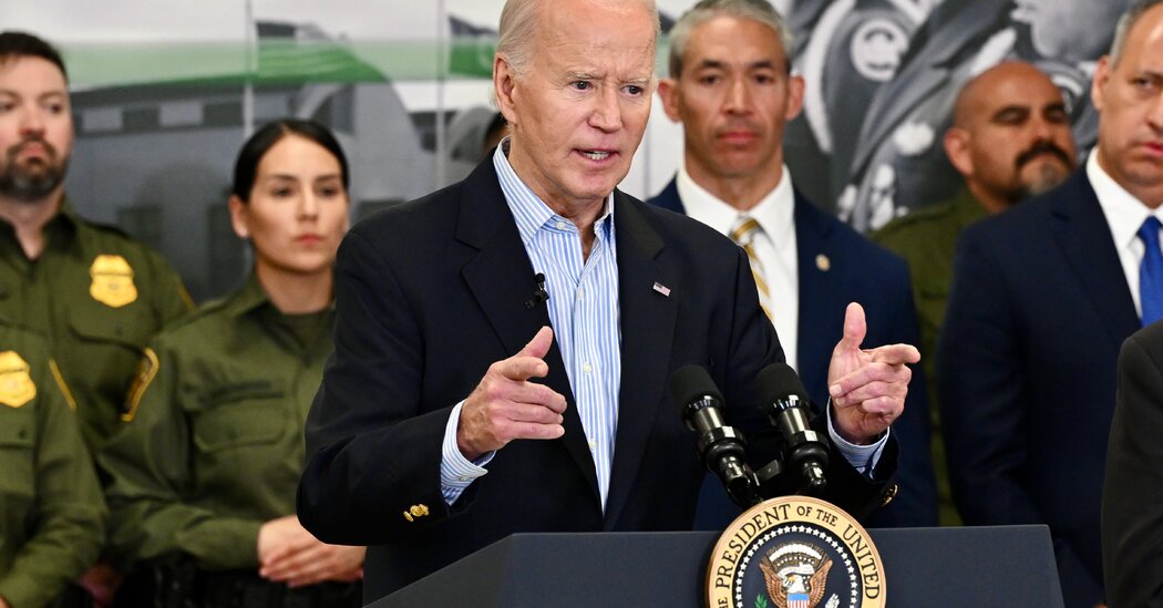 Biden Challenges Trump to ‘Join Me’ in Tightening U.S.-Mexico Border