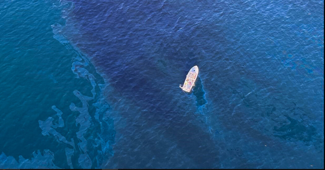 California Officials Investigate Possible Oil Spill Off Huntington Beach