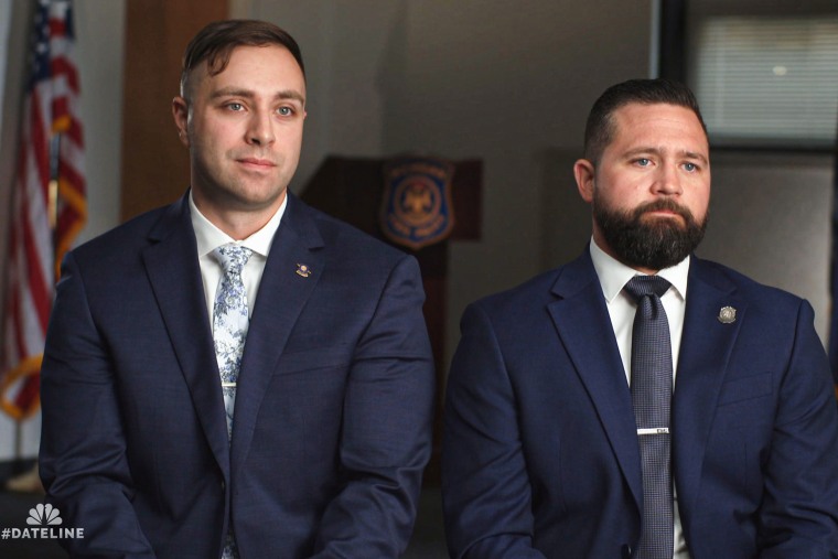 Det. James Plummer, left, and Det. Sean Street.