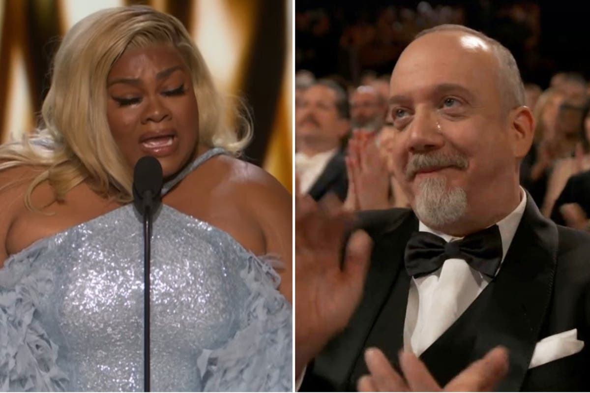 Paul Giamatti moved to tears by Da’Vine Joy Randolph’s powerful acceptance speech
