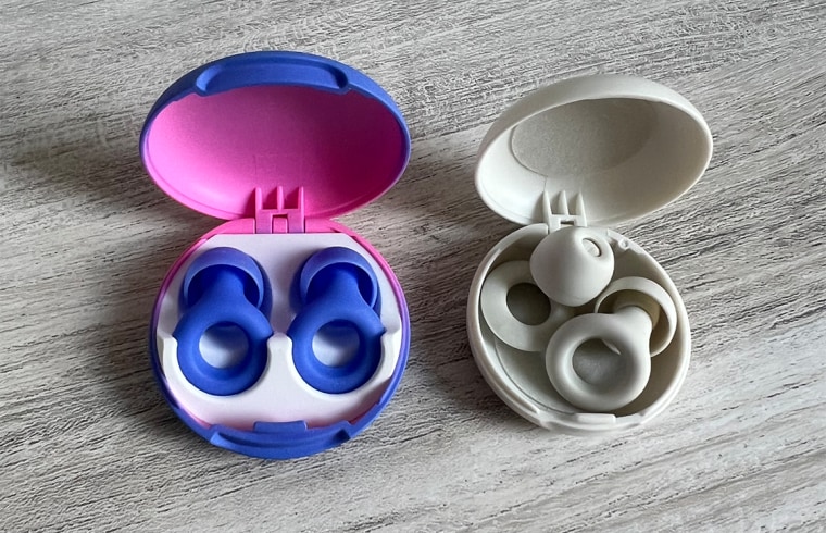 Two Loop Quiet earplugs cases side by side on a table.