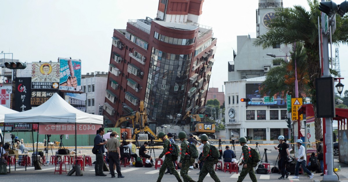 Scores remain missing after Taiwan’s biggest earthquake in 25 years