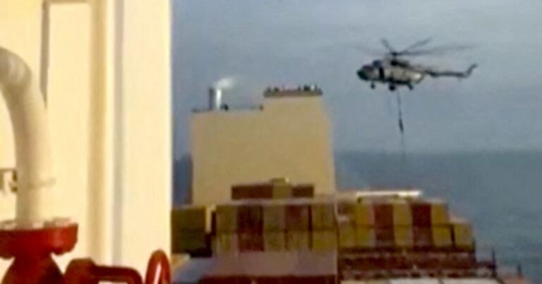 Iranian special forces seize cargo vessel in a key shipping lane, state media reports