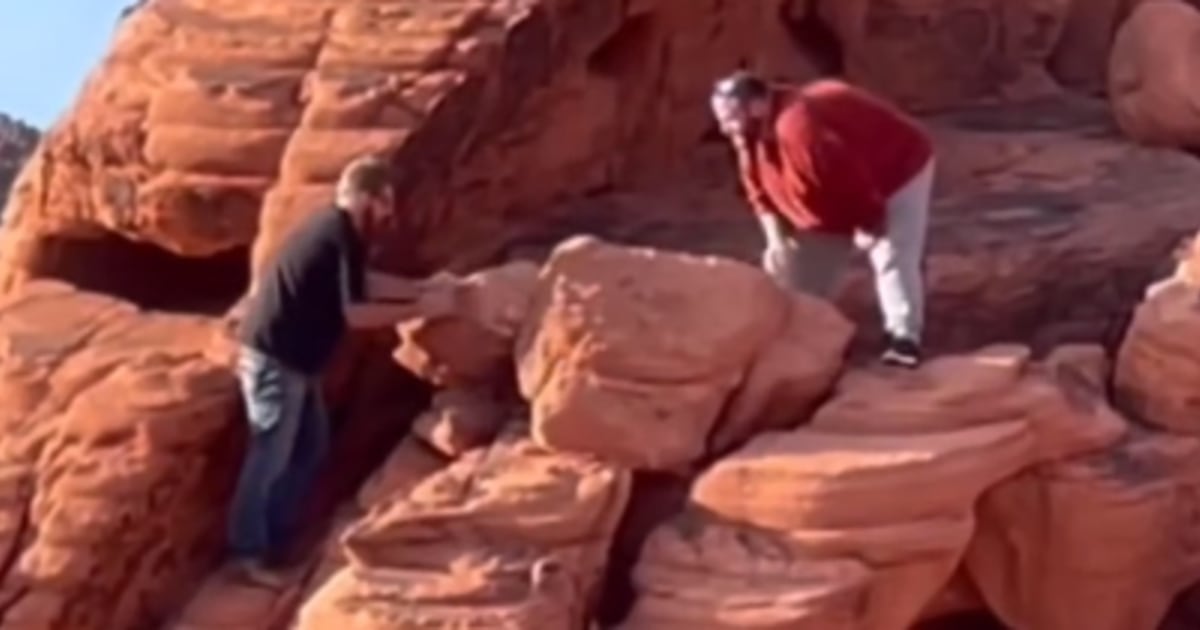 Visitors caught on video destroying ancient rock formations in Nevada