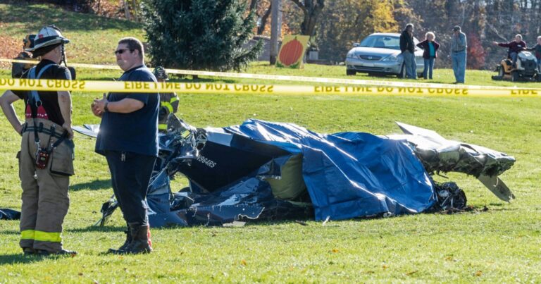 Pilot fell out of aircraft and hit tail, causing deadly 2022 crash that killed 2, NTSB says