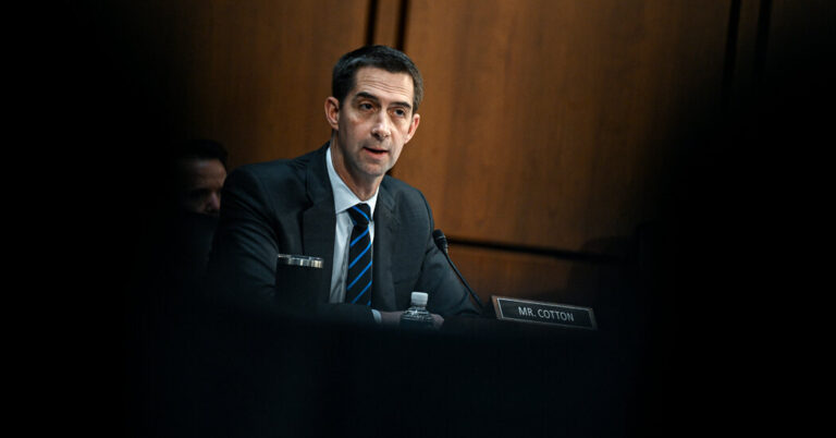 Cotton Urges Citizens to Forcibly Confront Pro-Palestinian Protesters