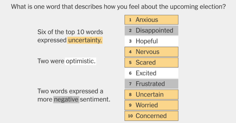 How Voters Describe the 2024 Election in One Word