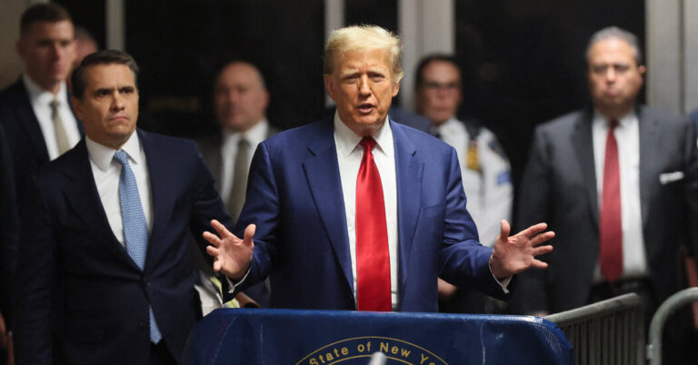 In the 2024 Race, Trump’s Trial Is About to Take Center Stage