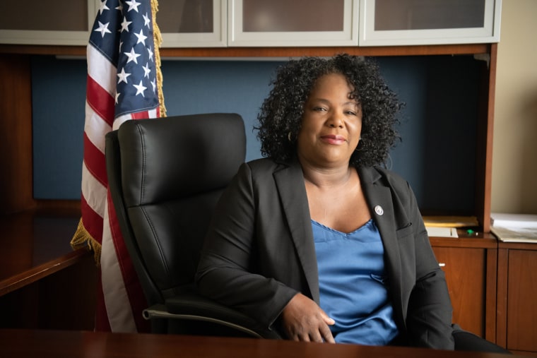 Louisiana state Rep. Delisha Boyd at her office in New Orleans.