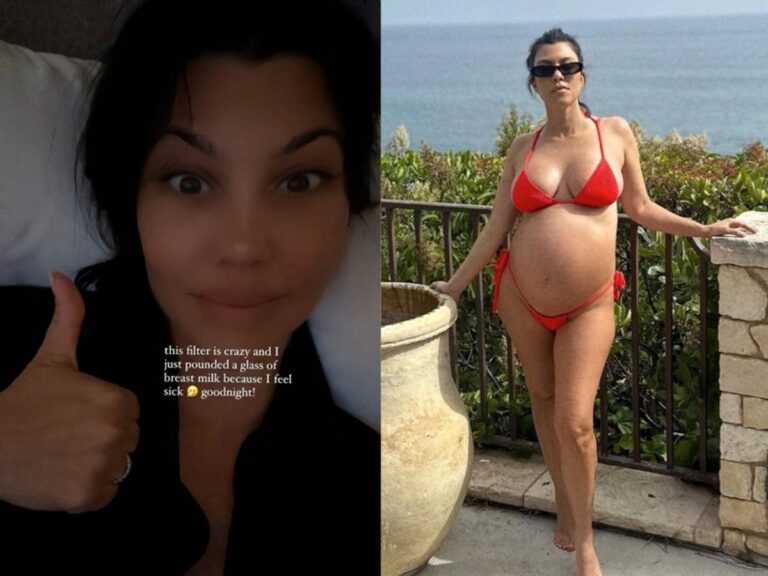 New wellness trend? Kourtney Kardashian drinks her breast milk after feeling ‘sick’