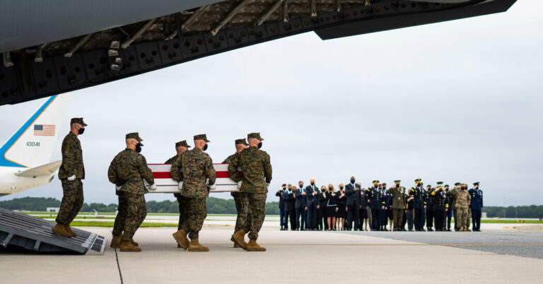 Pentagon Reviews Events Before Attack That Killed 13 U.S. Troops in Kabul