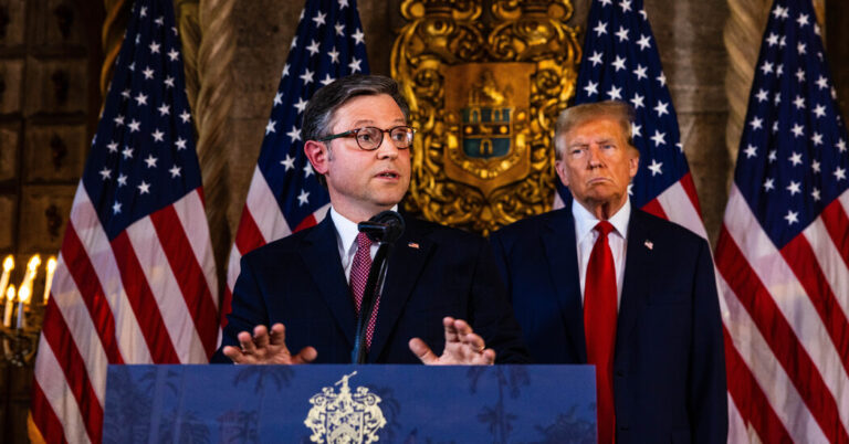 Speaker Johnson Gets Lifeline From Trump Amid Threat to His Job