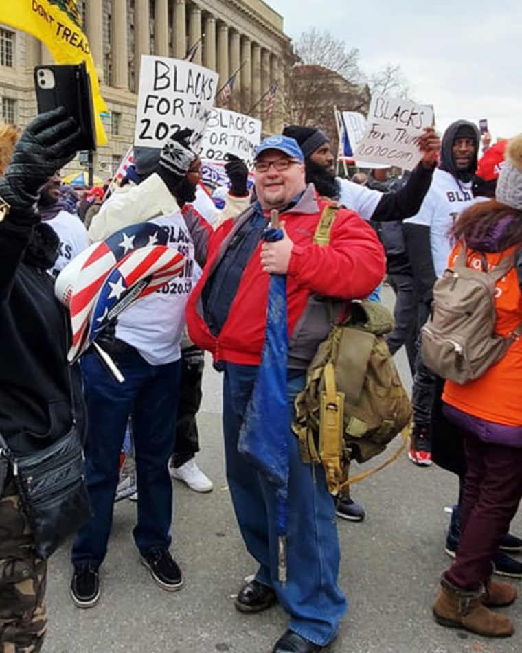 Joseph Fischer at the “Stop the Steal” rally.